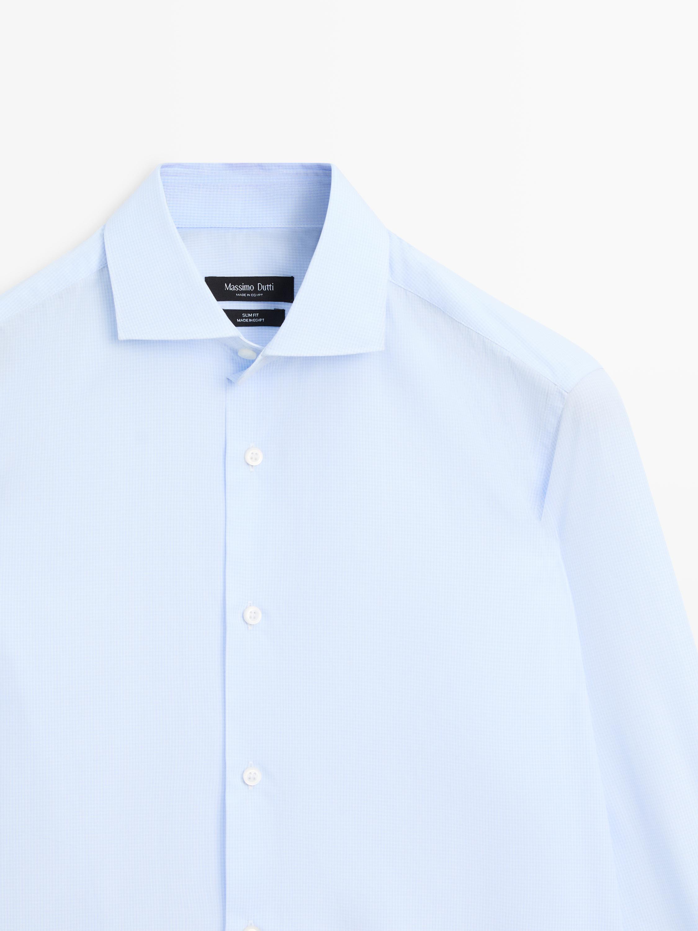 Slim fit 100% cotton shirt